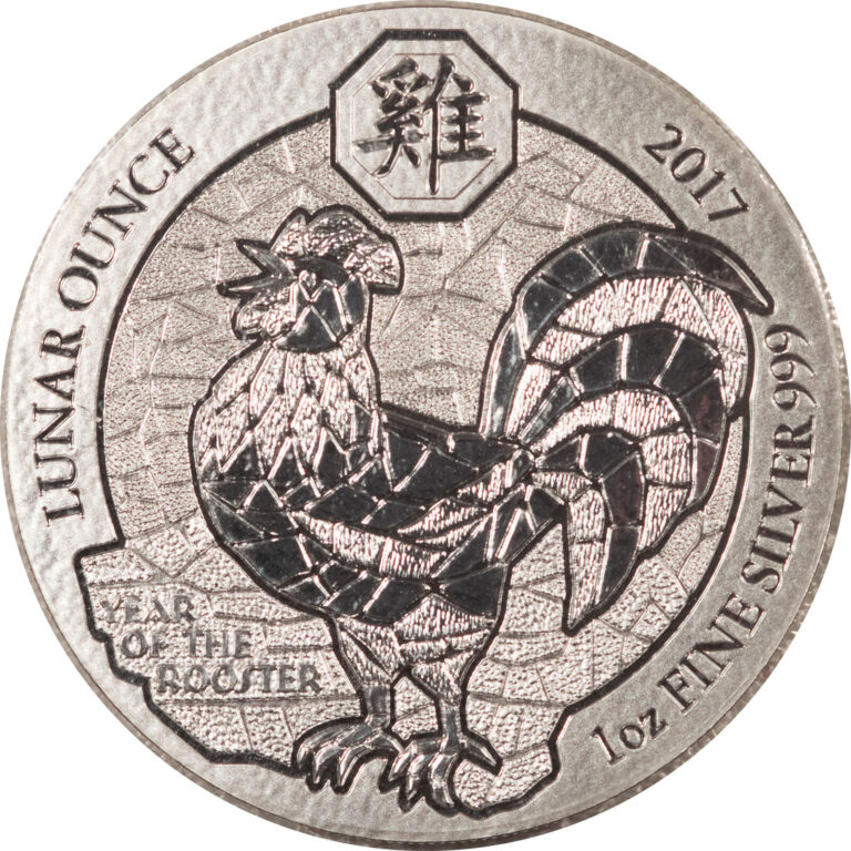 Read more about the article 2017 RWANDA 50 FRANCS LUNAR 1 OZ .999 SILVER YEAR OF THE ROOSTER – GEM!