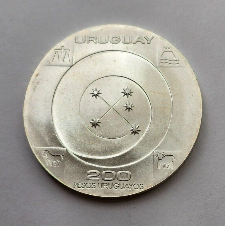 Read more about the article 1999 Uruguay 200 Pesos .900 Silver Coin