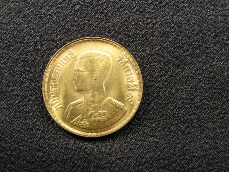 Read more about the article old world coin THAILAND 50 satang 1957-1980 Y81 Rama IX (9)