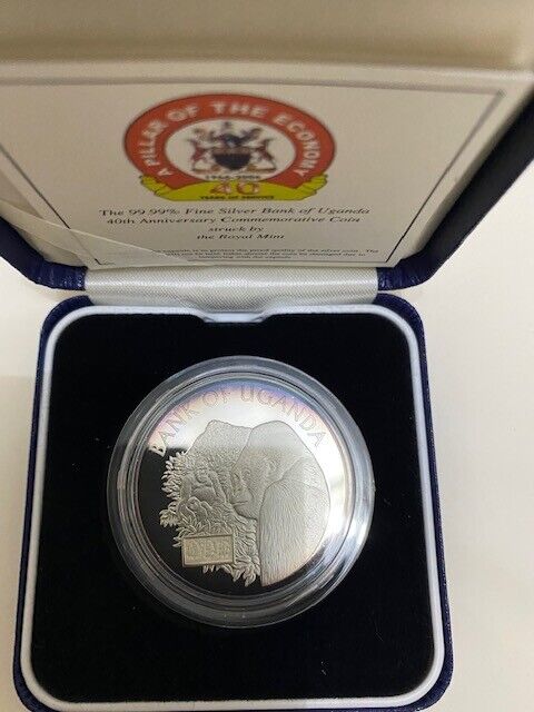 Read more about the article UGANDA: Commemorative Coin ” 40 years Independence” Silver Gorilla Coin Genuine