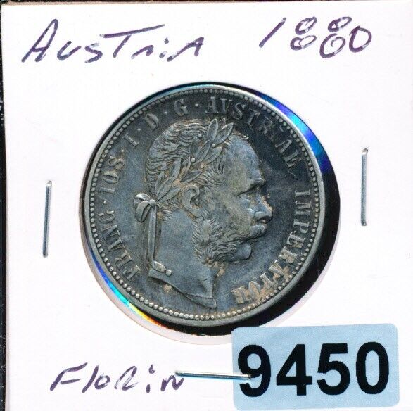 Read more about the article AUSTRIA – 1880 – SILVER FLORIN – #9450