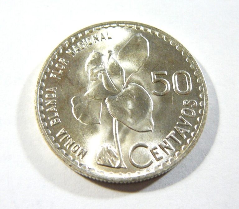 Read more about the article 1963 Guatemala Silver 50 Centavos bu