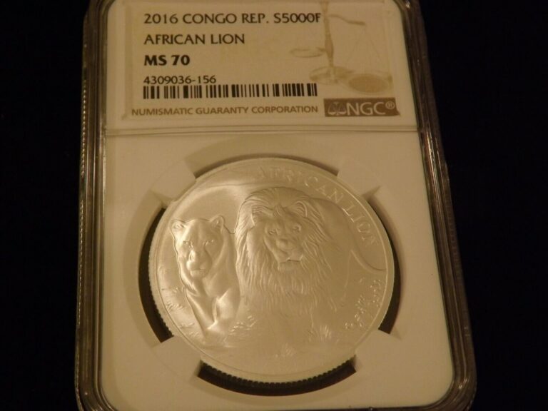 Read more about the article 2016      Congo    African Lion       NGC MS 70