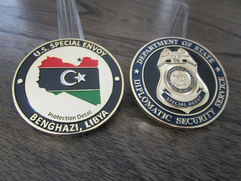 Read more about the article DOS Diplomatic Security Service Protection Detail Benghazi Libya Challenge Coin