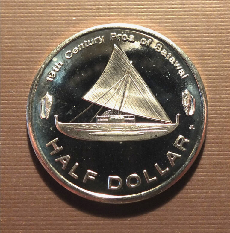 Read more about the article MICRONESIA – 2012 – HALF DOLLAR  FANTASY COIN- BOAT- BU    N#39094   KNH