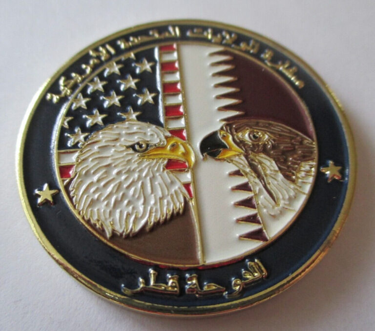 Read more about the article U.S. Embassy Doha Qatar Eagle Falcon Challenge Coin