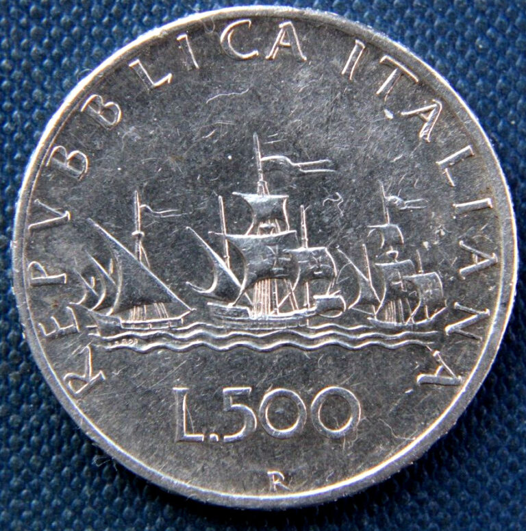 Read more about the article Italy  500 Lire  1965-R  Silver coin