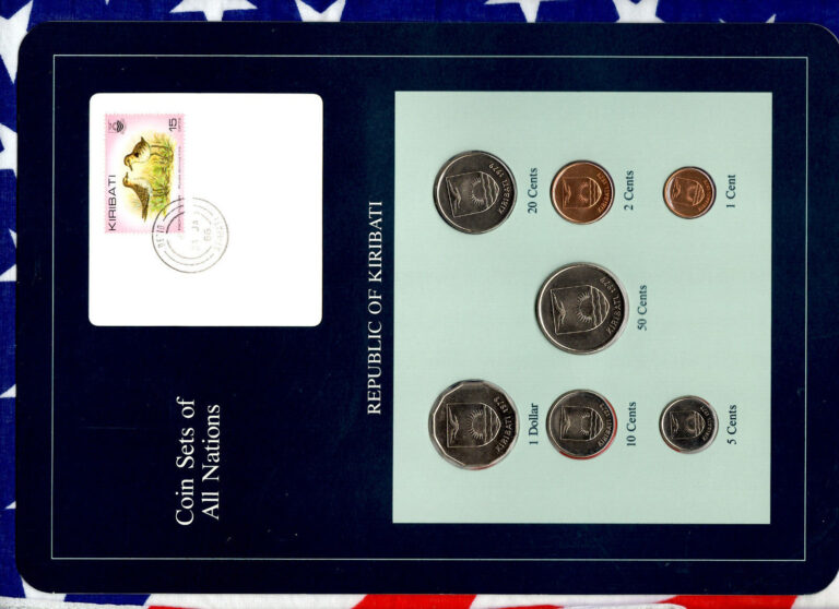 Read more about the article Coin Sets of All Nations Kiribati All 1979 UNC $1 50 20 10 5 2 1 cent 21JA86