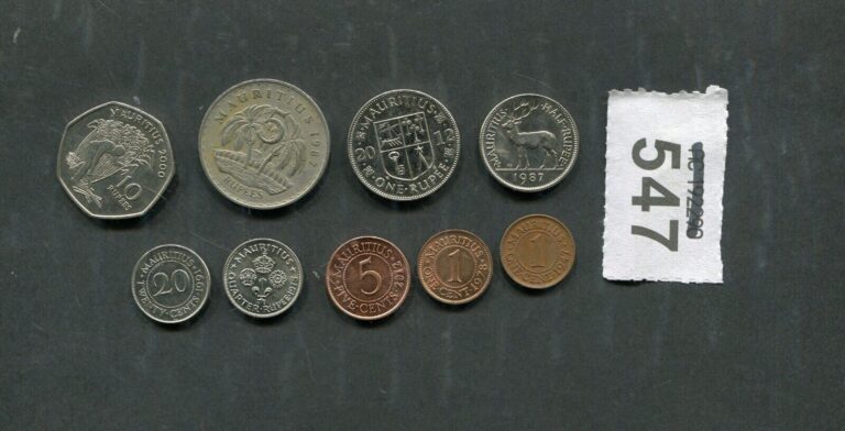 Read more about the article Lot of  9   coins of    Mauritius