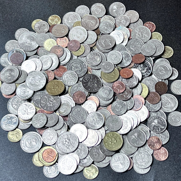 Read more about the article Singaporean Coins 🇸🇬 100 Random Coins from Singapore  a Collection Lot 🇸🇬