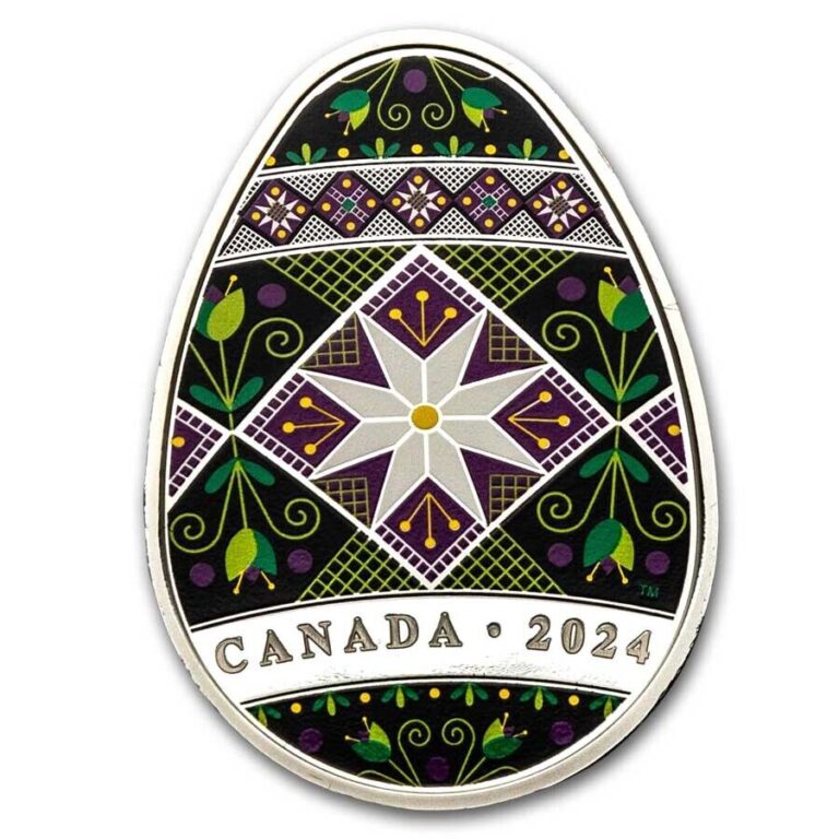 Read more about the article 2024 Canada 1 oz Silver $20 Traditional Pysanka