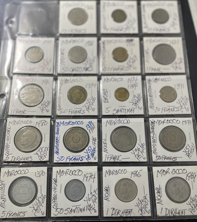Read more about the article Morocco Modern Coins: Lot of 19 #2