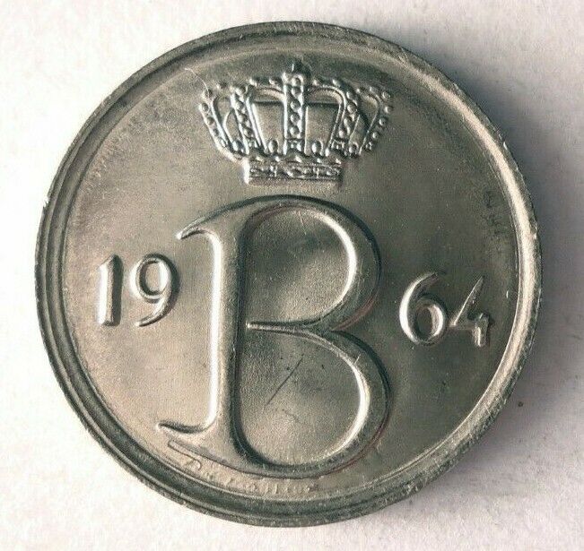 Read more about the article 1964 BELGIUM 25 CENTIMES – AU/UNC – EXCELLENT Coin – FREE SHIP – LOT RRR