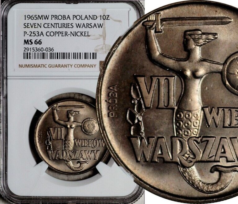 Read more about the article NGC MS-66 POLAND 10 ZLOTYCH 1965 (PROBA) SEVEN CENTURIES NCS CANDIDATE