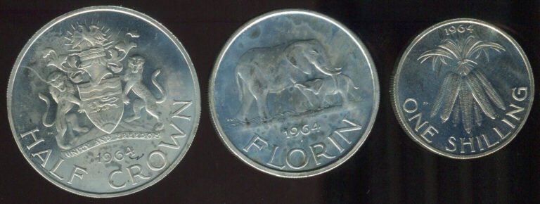 Read more about the article 1964 Malawi Proof 3 Coin Lot | 10 000 Mintage | KM 2  3 and 4 | Free Shipping