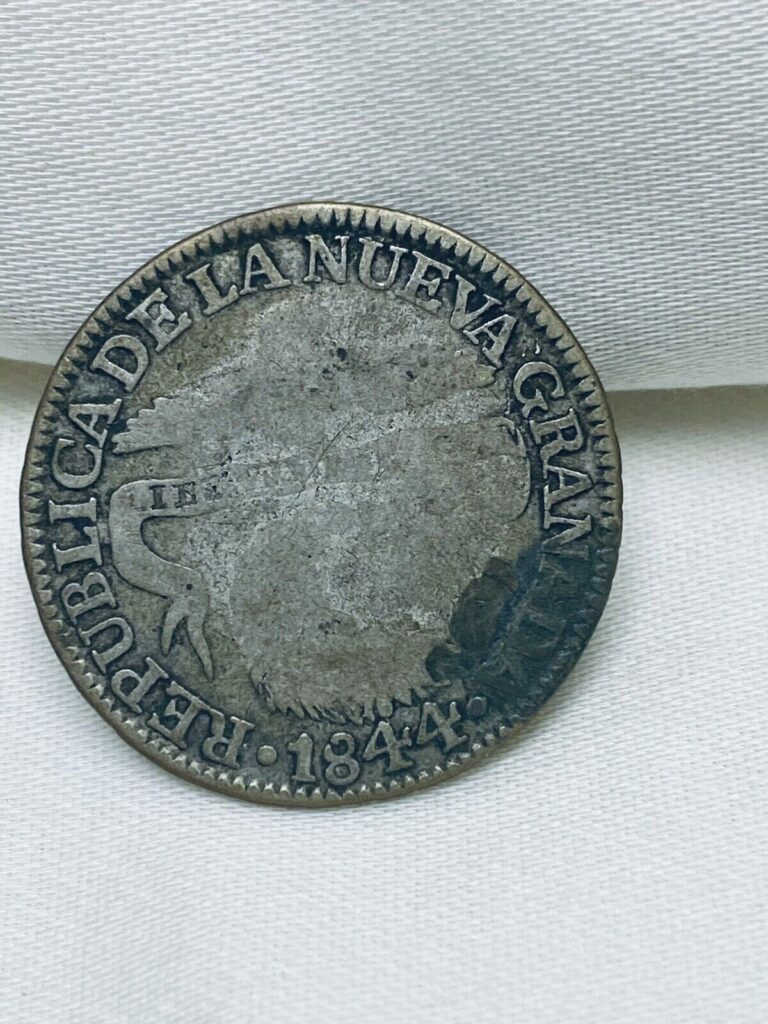 Read more about the article Colombia- New Granada 1844-S Silver 2 Reales- Bogota