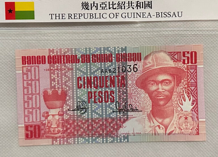 Read more about the article National Bank Guinea Bissau 50 Pesos 1990 Traditional Medicine Preparation UNC