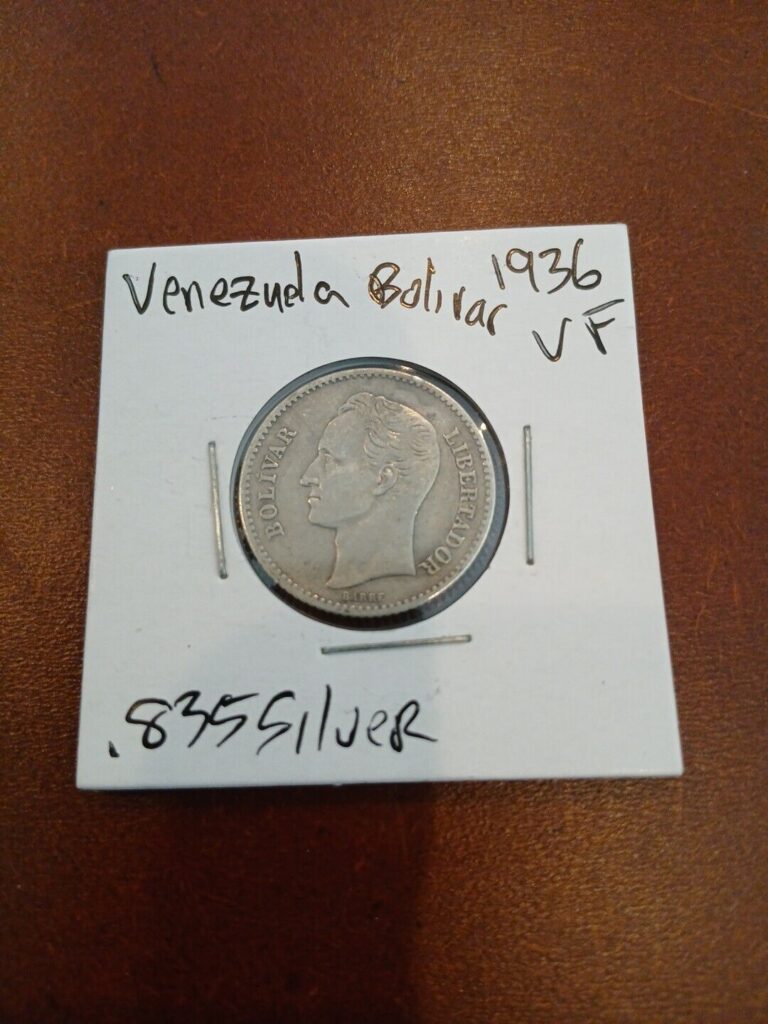 Read more about the article Venezuela Bolivar 1936 Silver World Coin .835 Silver