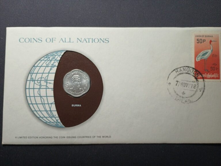 Read more about the article Burma Coins Of All Nations With Postmark Stamp Card