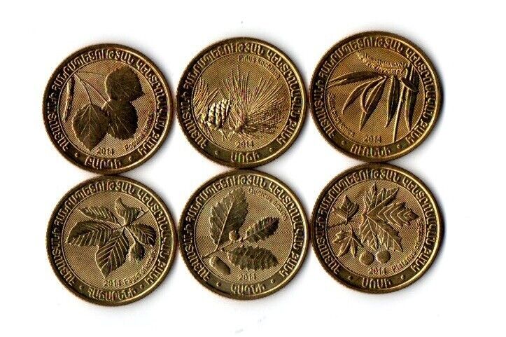 Read more about the article Armenia 200 Dram 6 Coins 2014 Wild Trees UNC!!!