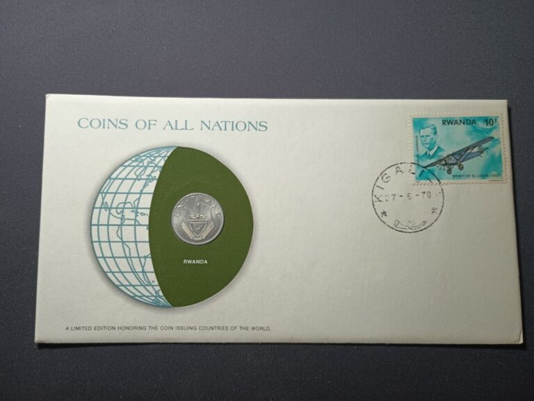 Read more about the article Rwanda Coins Of All Nations With Postmark Stamp Card