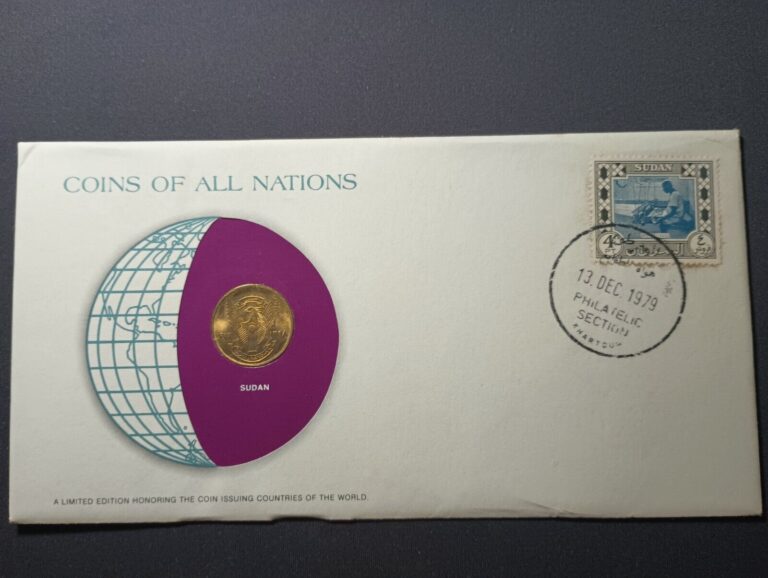 Read more about the article Sudan Coins Of All Nations With Postmark Stamp Card