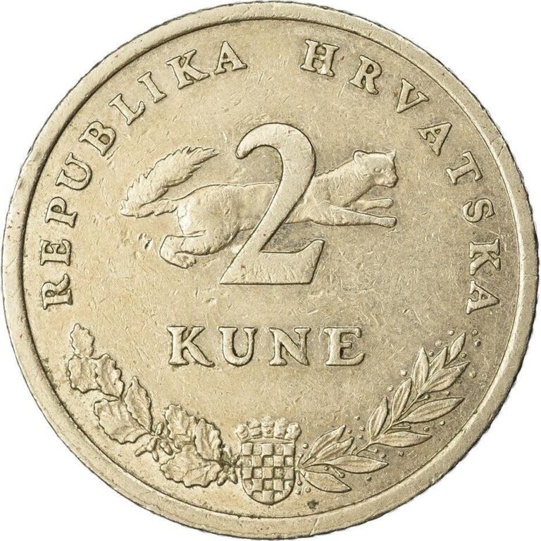 Read more about the article Croatian Coin Croatia 2 Kune | Marten | 1994 – 2020