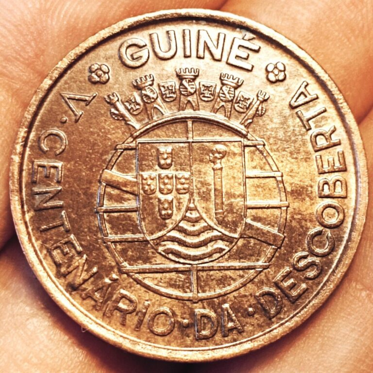 Read more about the article Portuguese Guinea Bissau 1 escudo 1946 COMMEMORATIVE coin (aUNC+!)