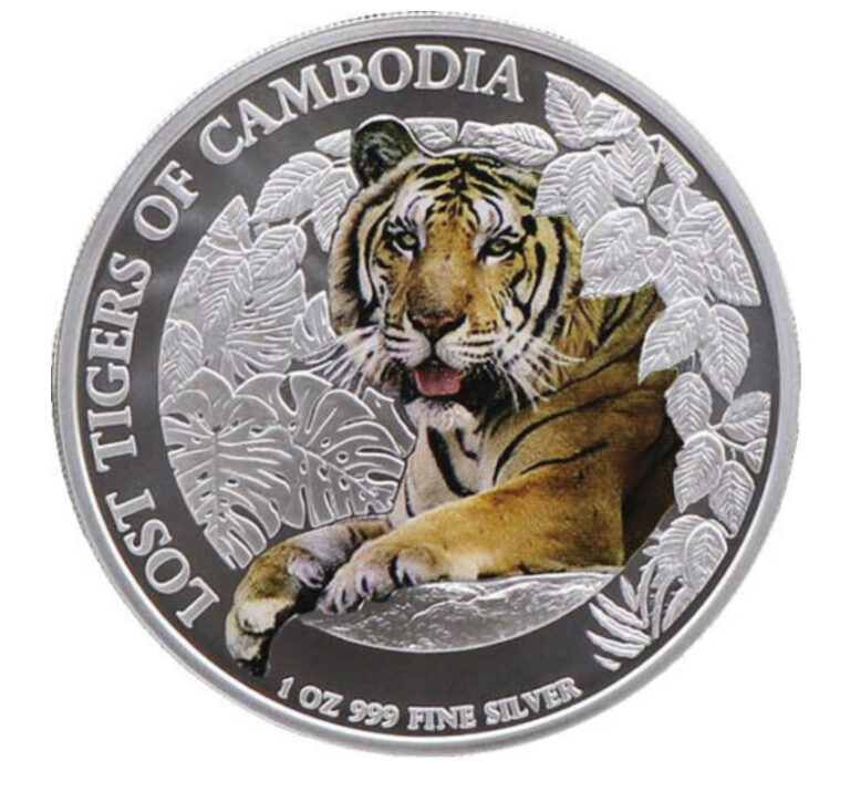 Read more about the article 2023 Cambodia Lost Tiger COLORIZED  1 oz .999 silver in capsule