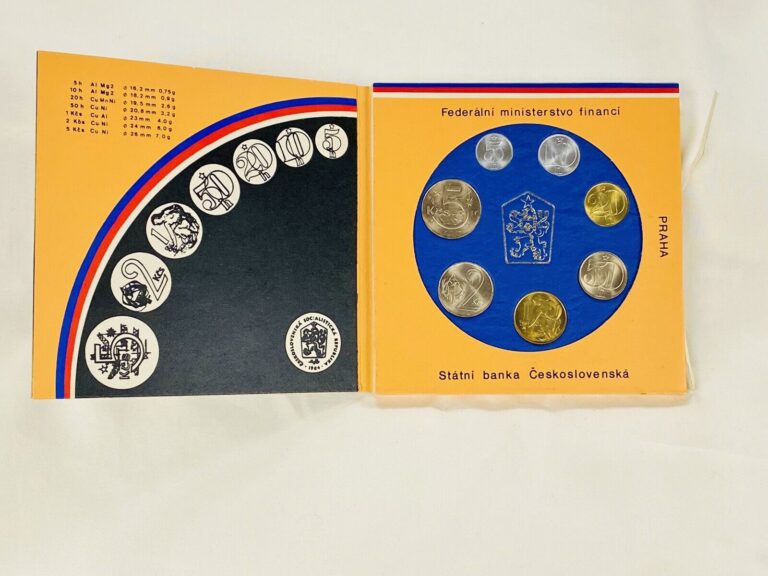 Read more about the article Czechoslovakia 1987 BU 7 Coin Mint Set- Original Government Package