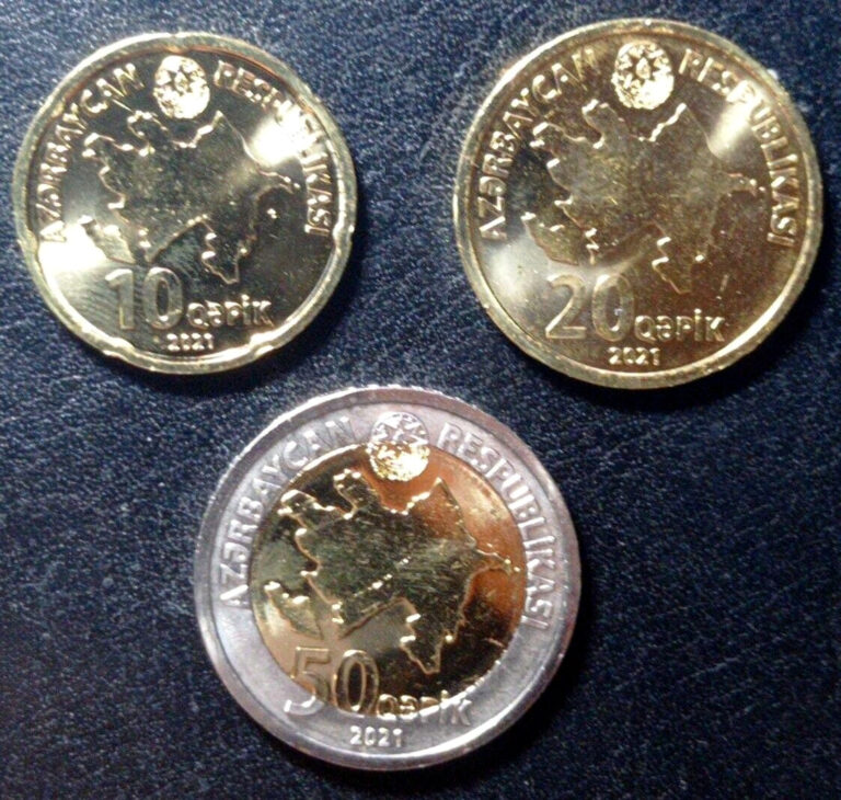 Read more about the article Azerbaijan 2021 – 2022 * SET – 10+20+50 qapik * NEW Currency * MINT SHINE * UNC