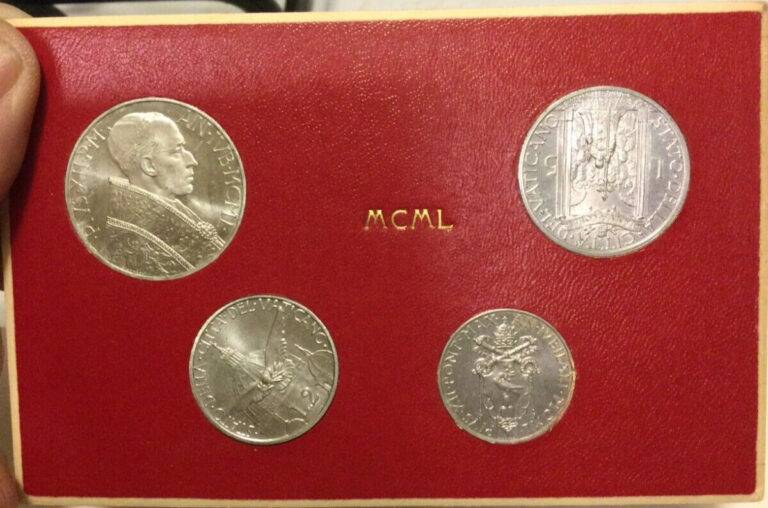 Read more about the article 1950 Italy Vatican City Four Coin Uncirculated Set