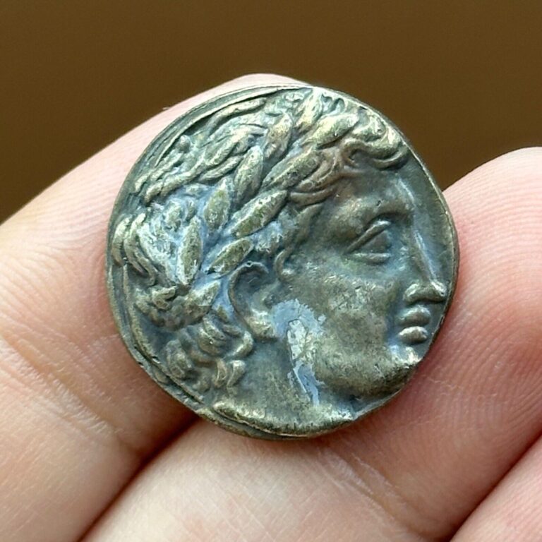 Read more about the article UNRESEARCHED ANCIENT GREEK  MACEDONIA TETRADRACHM BRONZE COIN