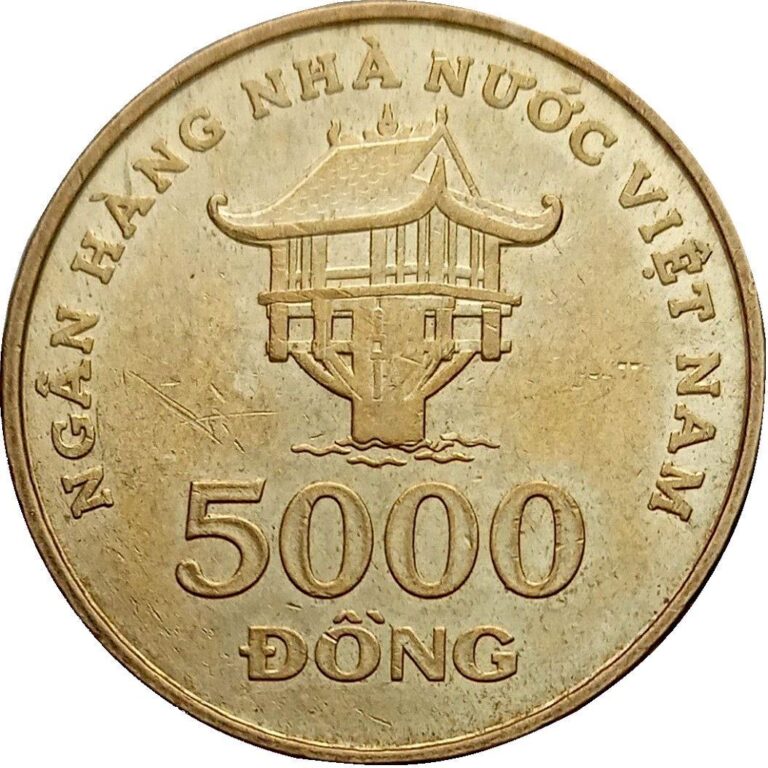 Read more about the article Vietnamese Coin 5000 Đồng | Pagoda | Vietnam | 2003