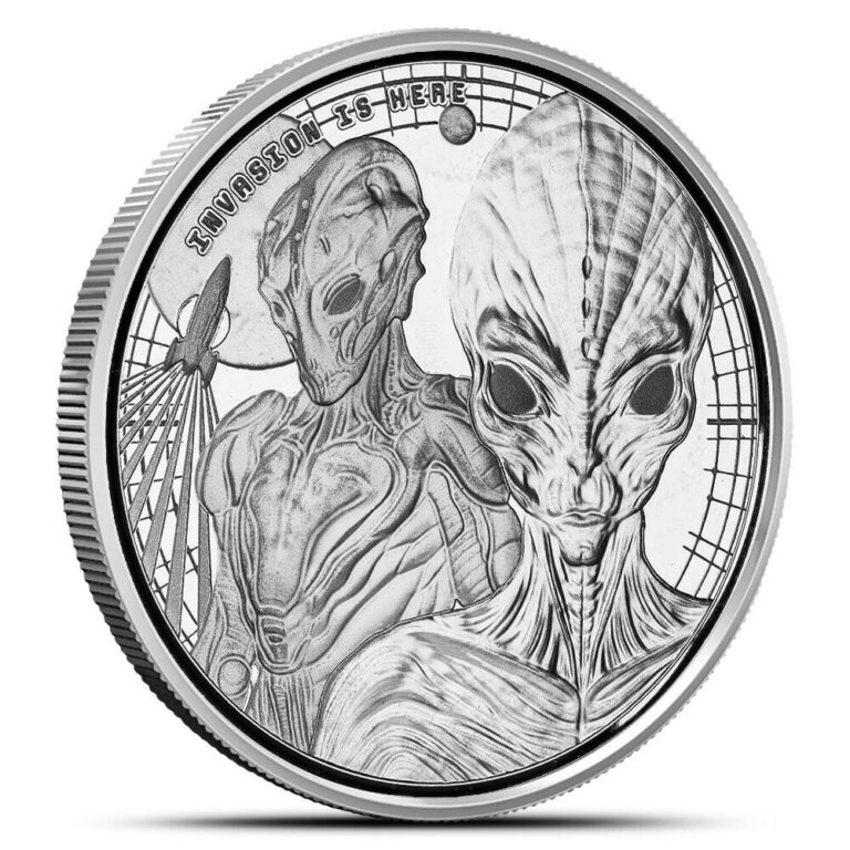 Read more about the article 2023 1 oz Republic of Ghana Silver Alien Coin (BU)