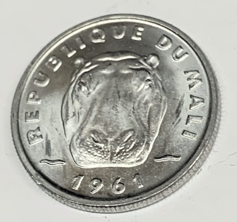 Read more about the article # C1131    MALI     5 FRANCS    COIN     1961