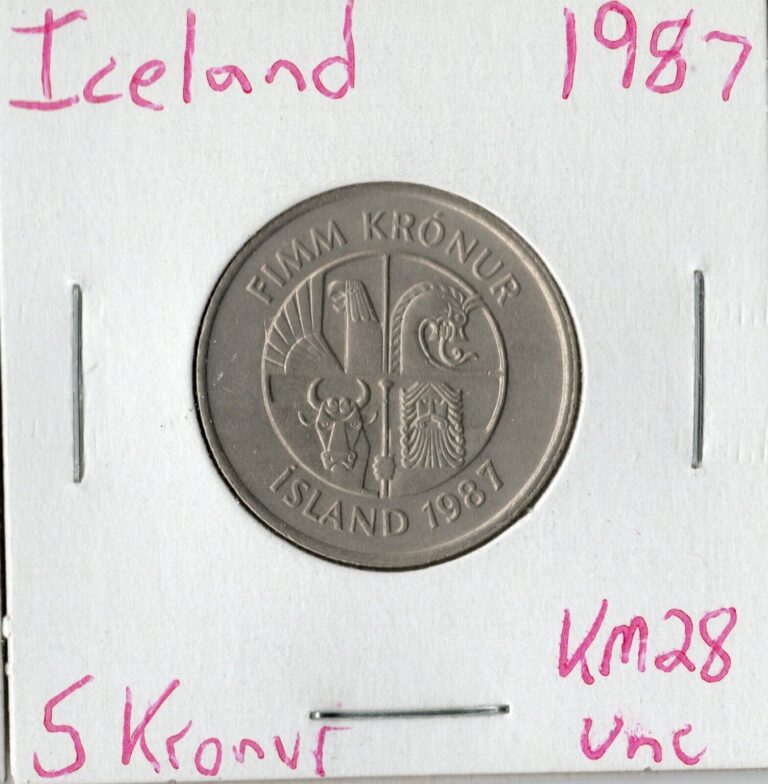 Read more about the article Coin Iceland 5 Krónur 1987 KM28