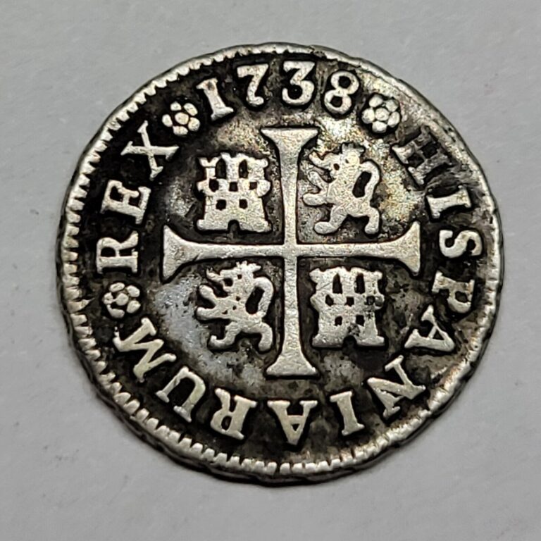 Read more about the article 1738 Spanish Silver 1/2 Real Madrid Mint Colonial Era Silver Coin Nice *F1038