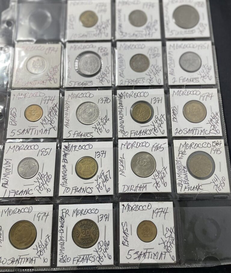 Read more about the article Morocco Modern Coins: Lot of 18 #1