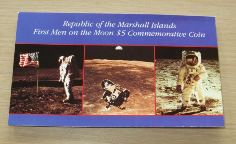 Read more about the article Republic of the Marshall Island  1#3 First Men on the moon $5 Commemorative Coin