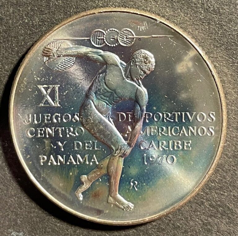 Read more about the article PANAMA  1970 GAMES 5 BALBOA SILVER COIN PROOF