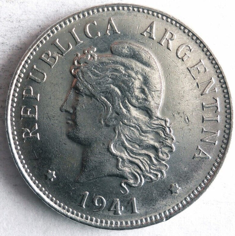 Read more about the article 1941 ARGENTINA 50 CENTAVOS – Great Coin – Free Ship – Bin #LC105