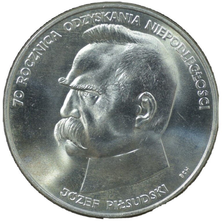 Read more about the article 1988 POLAND 50000 ZLOTY JOSEPH PILSUDSKI SILVER COIN MS 19GRAMS