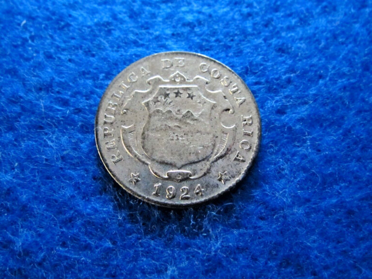 Read more about the article 1924 Costa Rica Silver 25 Centimos – Lustrous Higher Grade