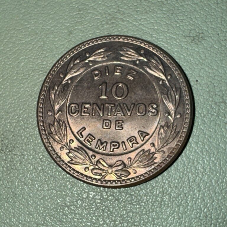 Read more about the article HONDURAS – 10 Centavos de Lempira – 1956 – Beautifully Toned BU!