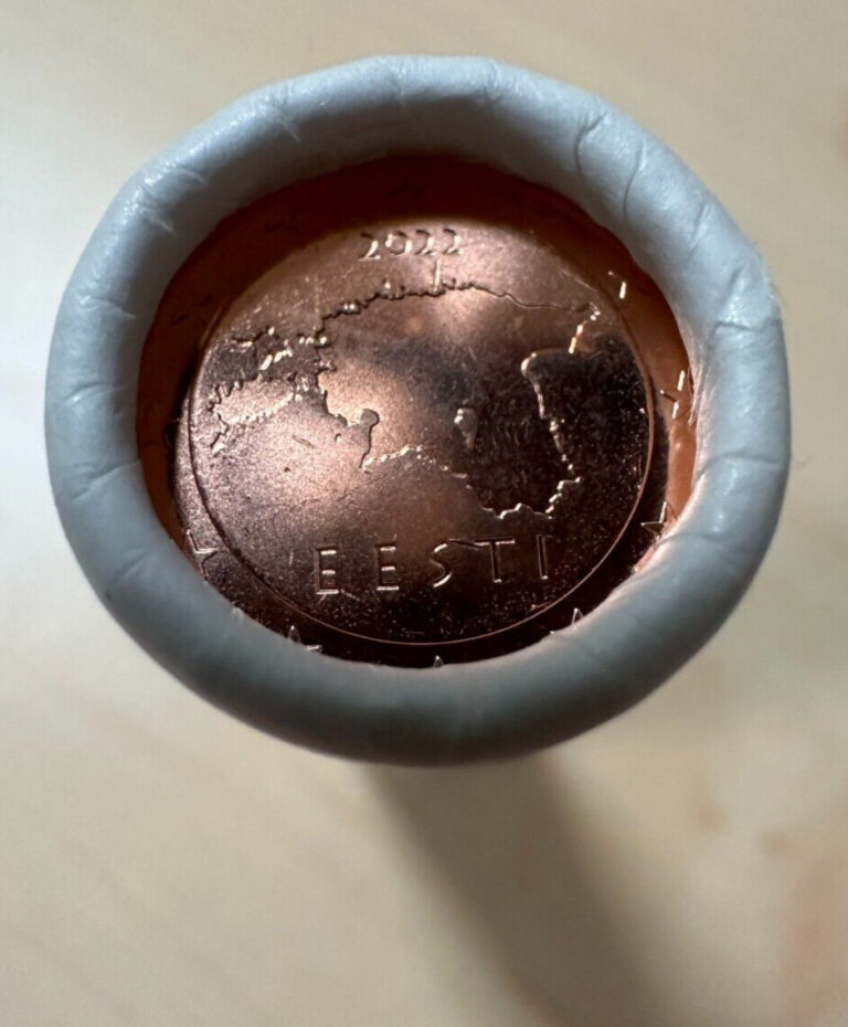 Read more about the article ESTONIA 2022 1 cent UNC Mint Coin Roll. 50 coins x 1 cent. KM# 61