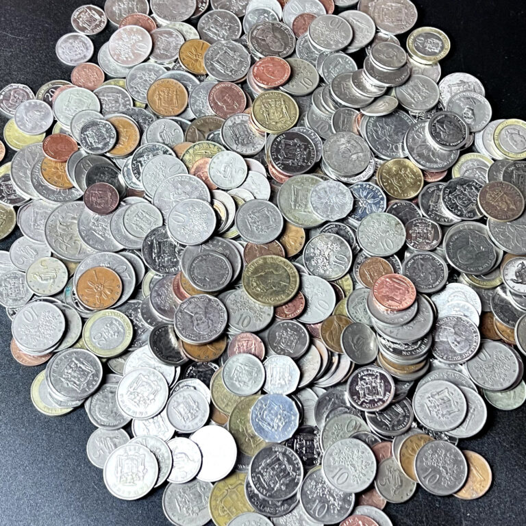 Read more about the article Jamaican Coins: 🇯🇲 1 KG of Random Coins from Jamaica  a Lot of ~200 Coins 🇯🇲