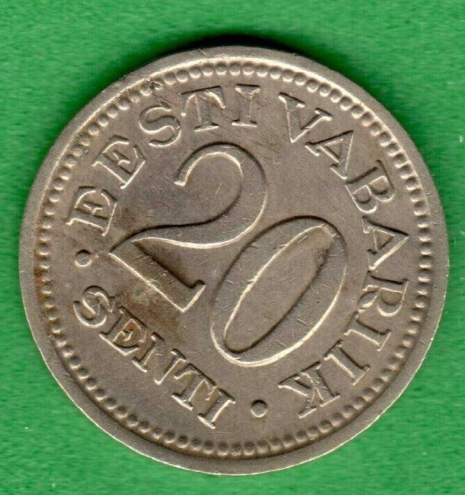 Read more about the article 1935s. ESTONIA 20 SENTI COIN 1461