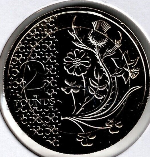 Read more about the article 2023 GB Brilliant Uncirculated 2 Pound KCIII and Flowers of a Nation Coin!