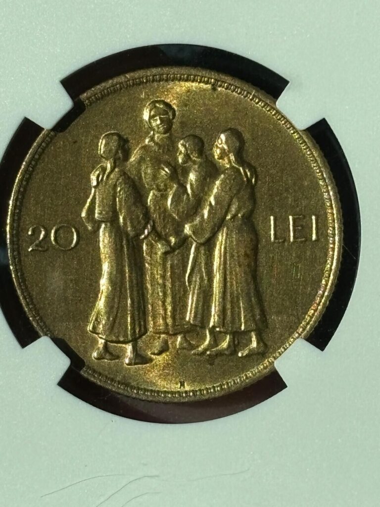 Read more about the article Romania 20 lei 1930 (Hora) Rare Coin in Great Condition! Heaton Birmingham mint
